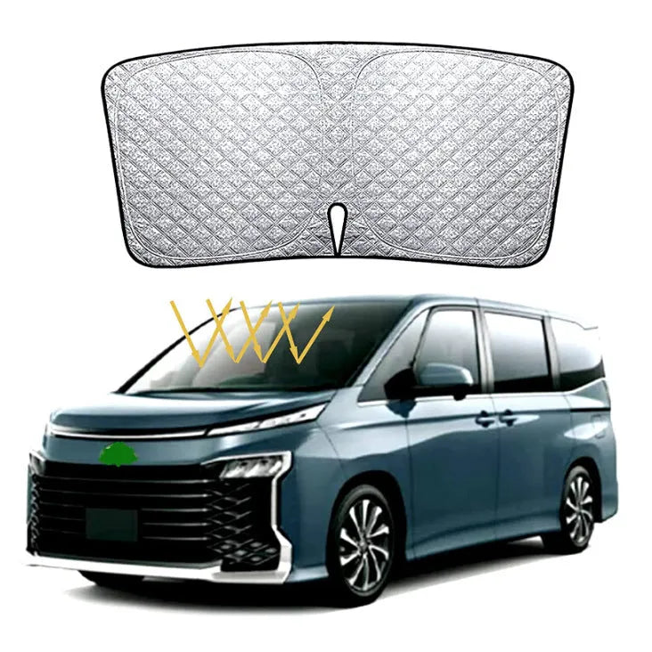 Silver tape car front windshield sunshade cover for Toyota Noah and Voxy 90 series vehicles