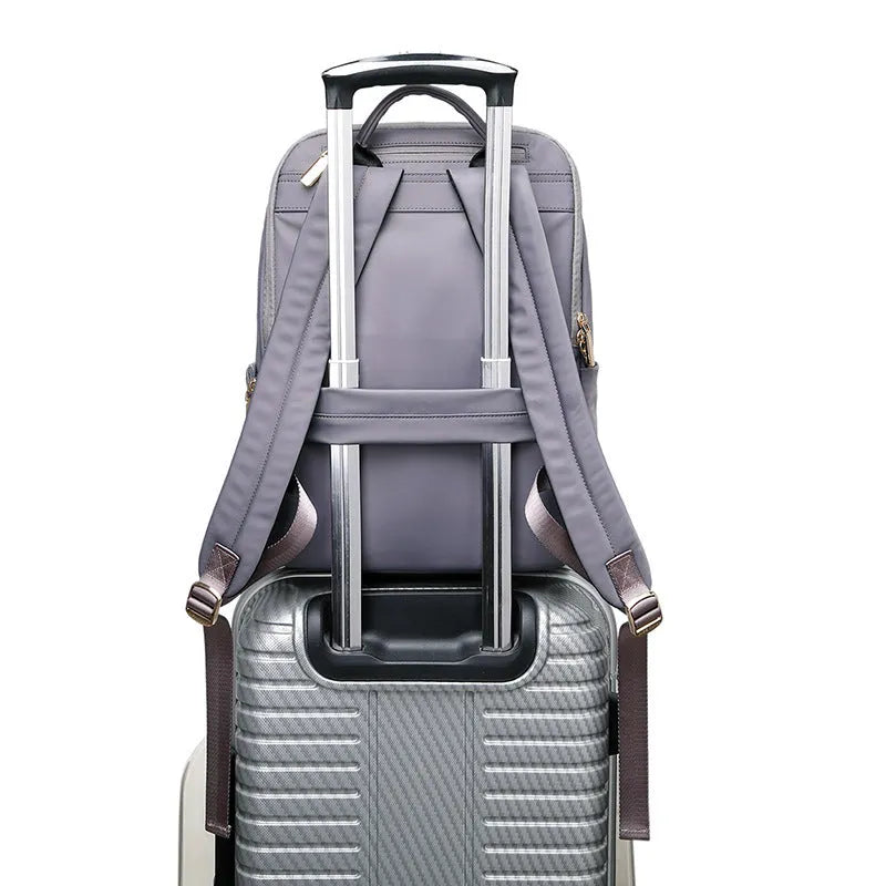 Oxford cloth women's backpack with large capacity and breathable back panel