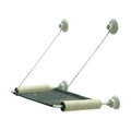 Black suction cup cat hammock in fibre tube cloth, foldable hanging cat nest for balcony window glass