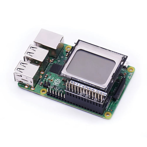 1.6 inch LCD display for Raspberry Pi with backlight switch showing CPU information