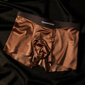 Men's ice silk seamless underwear briefs in solid colour with quick-dry nylon fabric