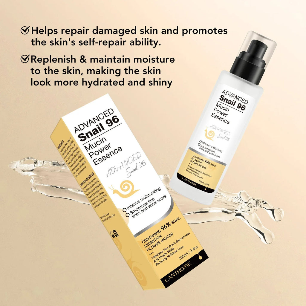 100ml snail snail serum moisturising facial essence liquid bottle