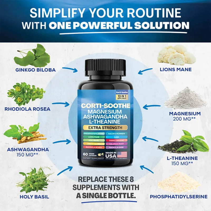 Bottle of South African Drunken Eggplant magnesium capsules containing 60 vegetarian-friendly capsules