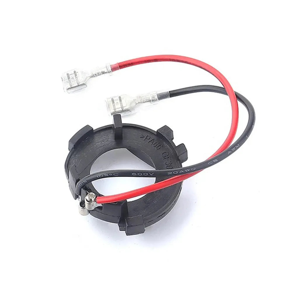 Black H7 LED headlight adapter bracket for Volkswagen Golf 5 MK5 GTI Jetta NF conversion