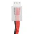 7.4V 1200mAh lithium battery for RC model cars and ships measuring 15x36x70mm