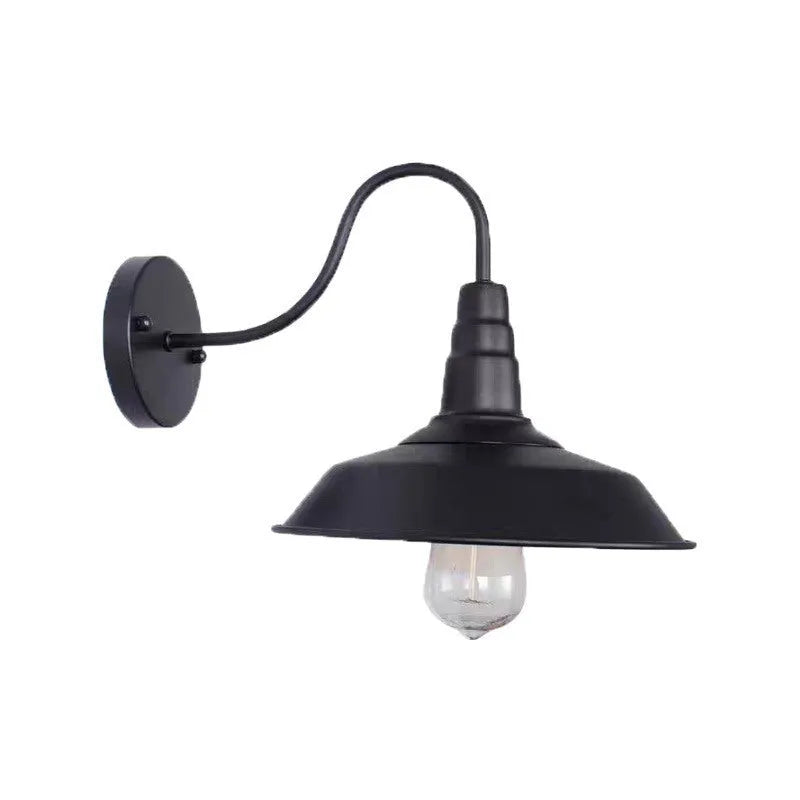 Retro-style villa courtyard wall lamp in silver finish with adjustable bevel mounting angle