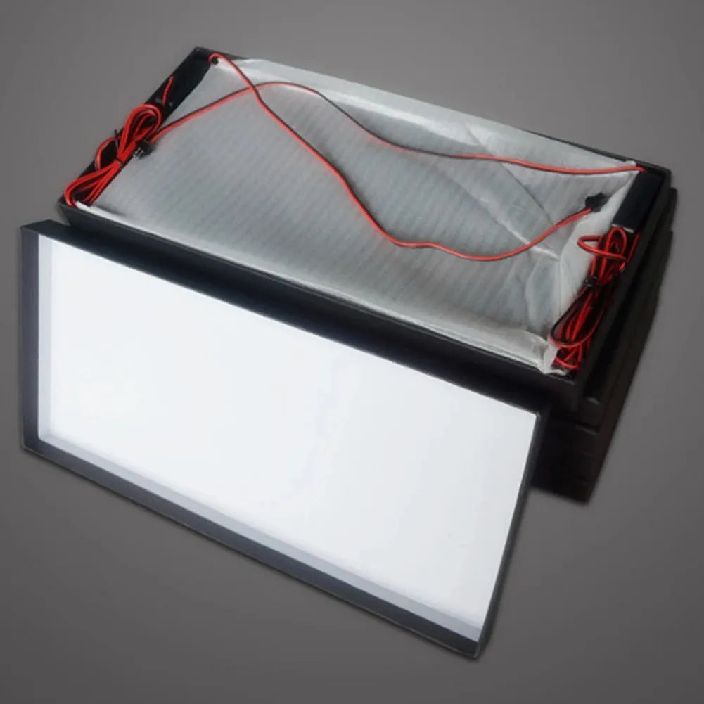 Two LED license plate lights for trucks with 15-LED bars and plastic housing