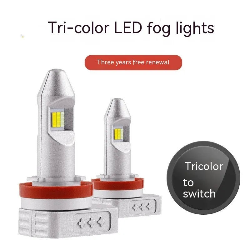 Aluminium housing LED fog lamp bulb for universal car and motorcycle fitment in H8 H11 9005 formats