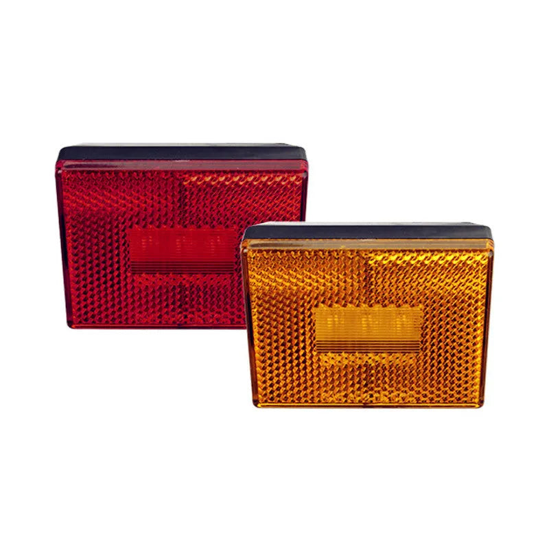 LED trailer side clearance lamp with red and yellow options, 19cm wire
