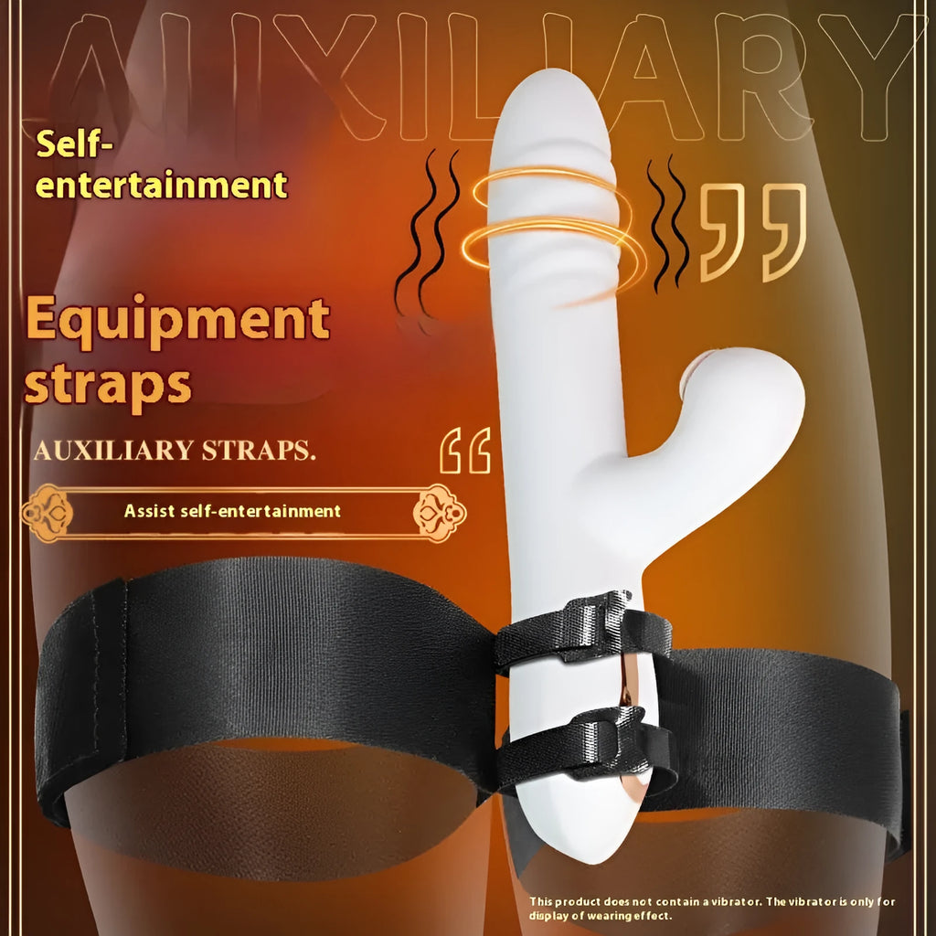 Black knitted belt strap for women's intimate toy accessories