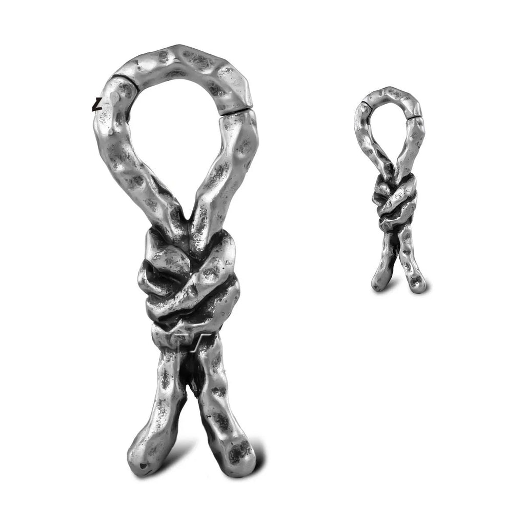 Creative bends and hitches 4mm copper piercing earrings retro style auricle jewellery