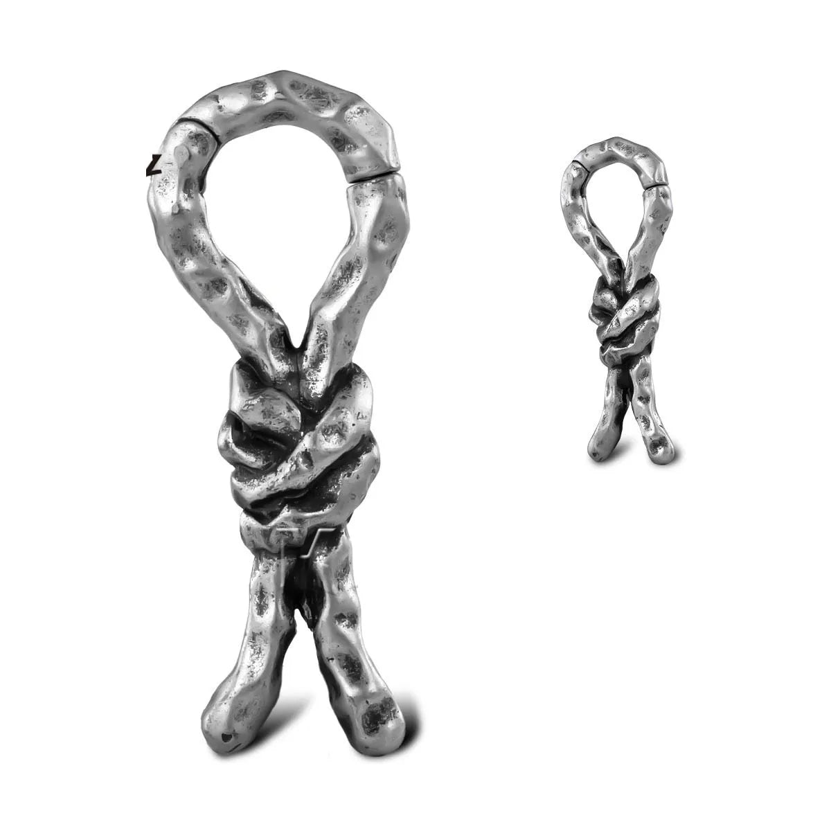 Creative bends and hitches 4mm copper piercing earrings retro style auricle jewellery