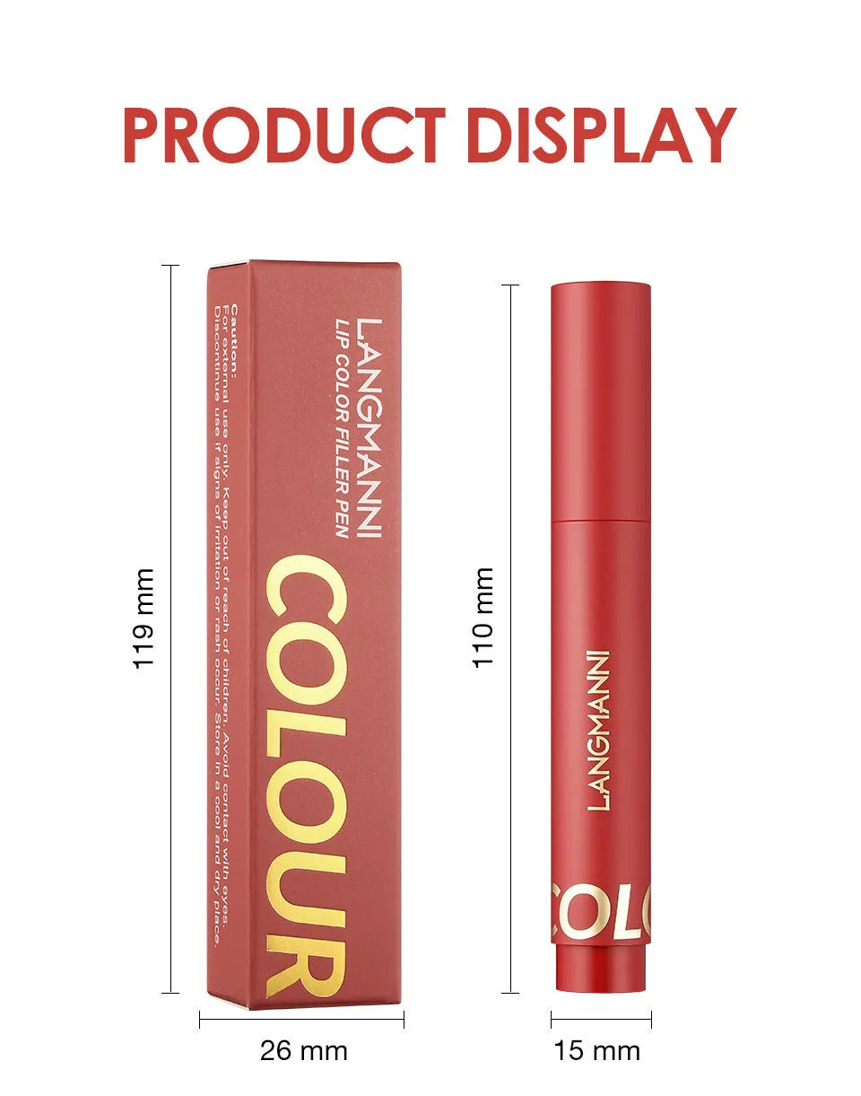 Liquid lip liner in waterproof moisturising formula, 3ml, shades #1 #2 #3 for lip definition