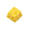 Yellow resin cheese mechanical keyboard keycap with three-dimensional design