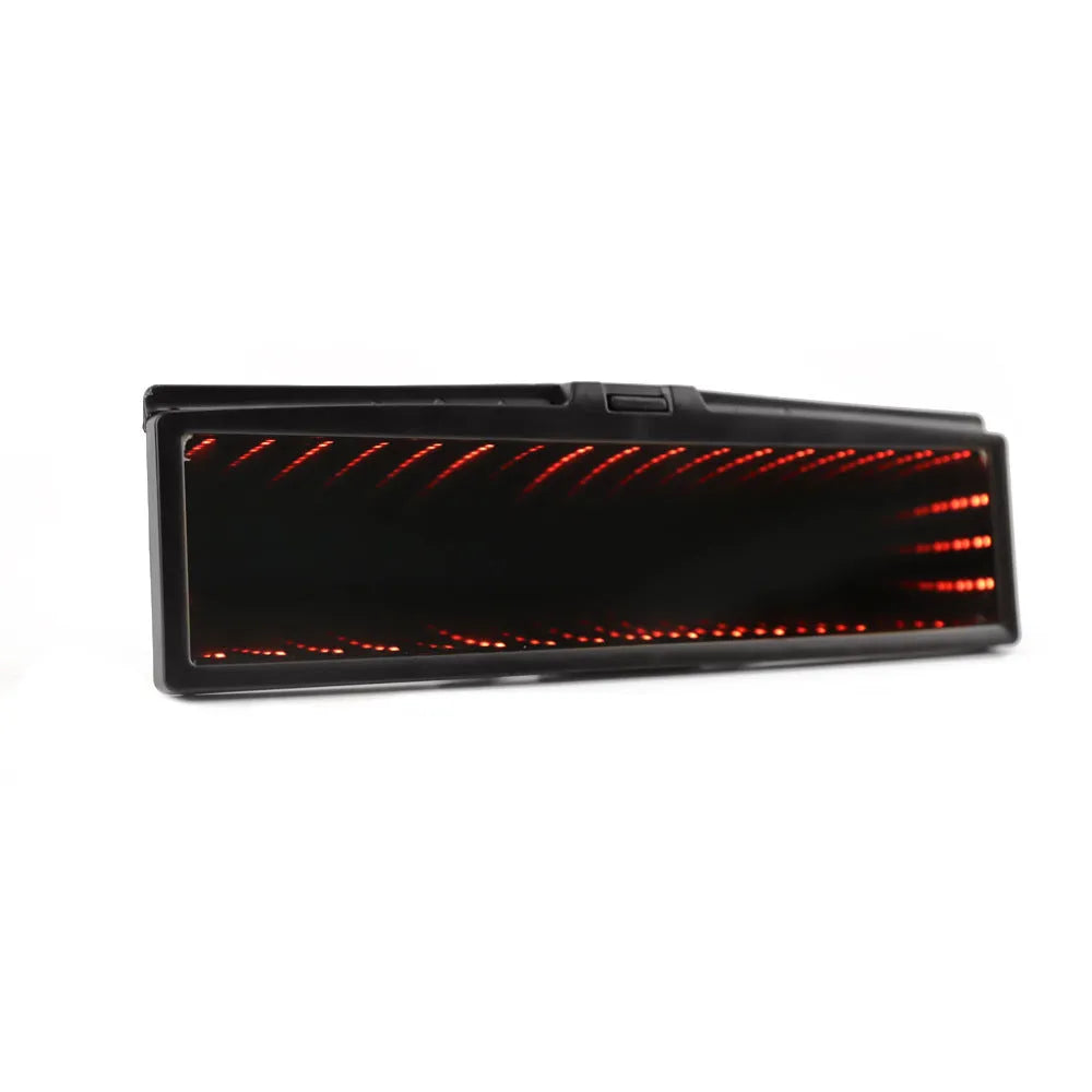 280mm plastic flat rearview mirror with anti-glare coating and 3D lighting for cars