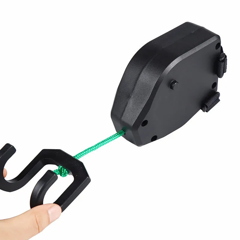 Black plastic and resin mountain bike trailer rope traction device for parent-child bicycle towing
