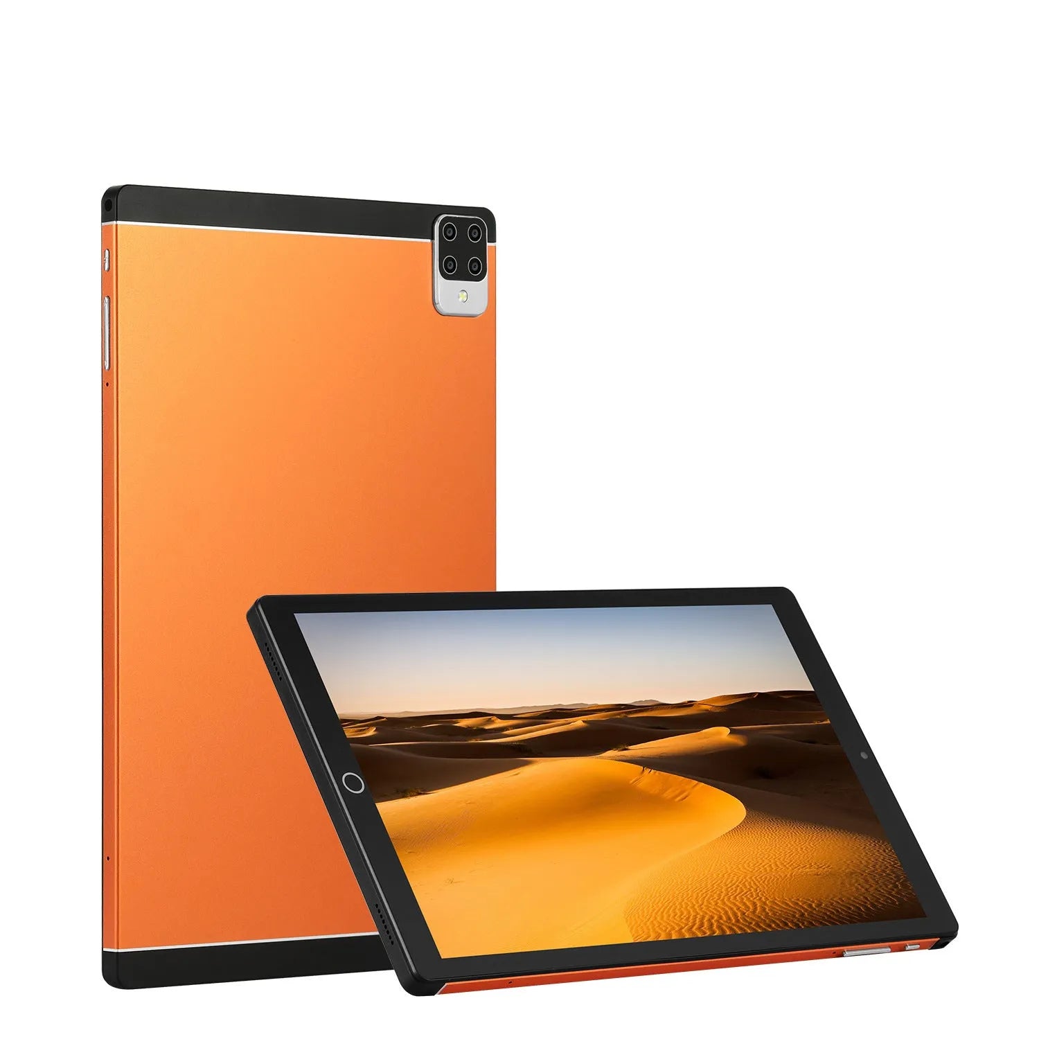 Android 15 tablet with 11.6 inch IPS screen shown in black, blue, green, and orange colour options