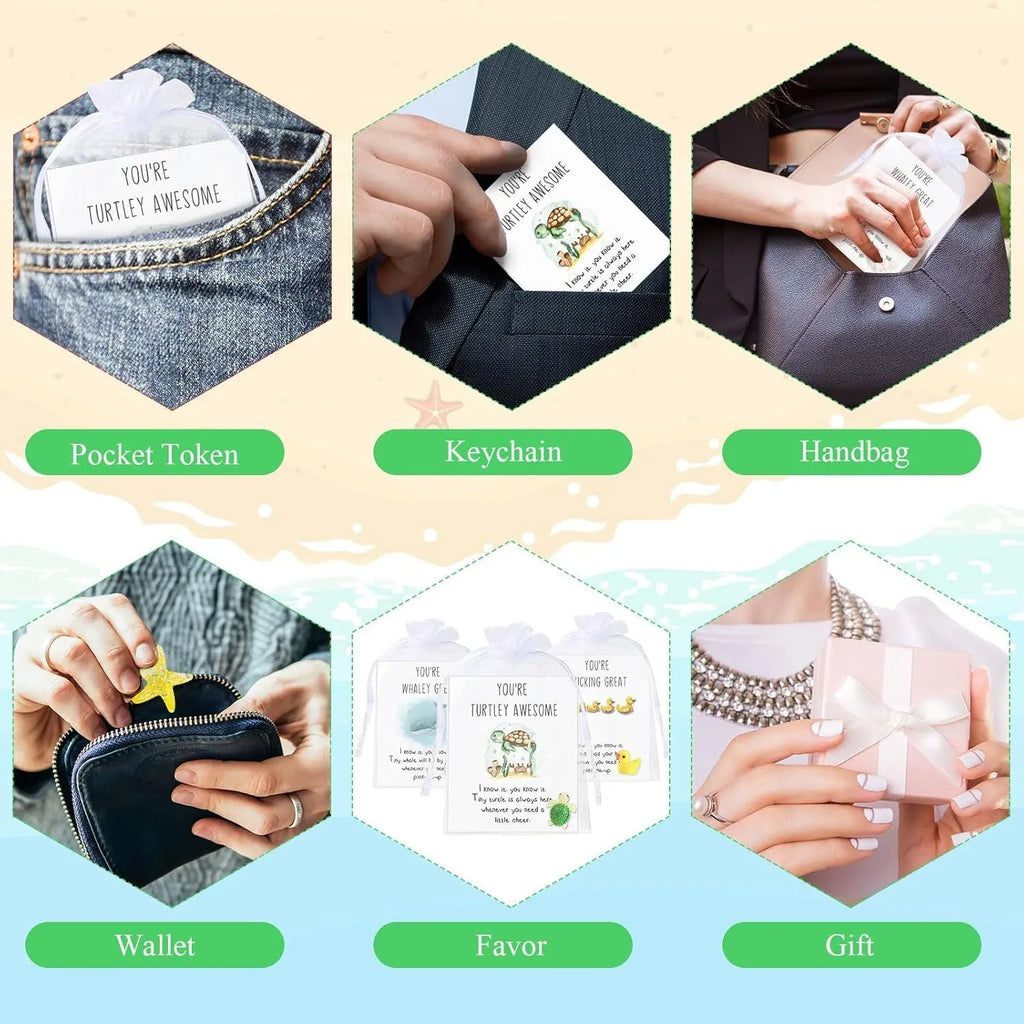 Set of resin inspirational memo cards with pun text designs, showing multiple card options.