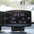 X1 automotive OBD instrument with LED display, metal construction, 10mm compact size