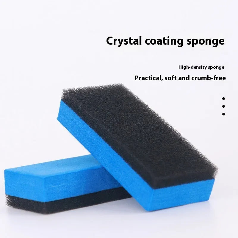 Car repair wax polishing kit with A and B wax containers and frosted sponge mop for scratch removal