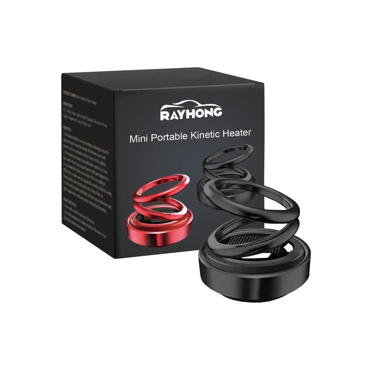 Portable miniature car radiator with 5.1x6cm dimensions in black or red colour with fragrance compartment
