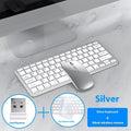 Ultra-thin wireless keyboard and mouse suit in black, gun colour, or silver with rechargeable battery