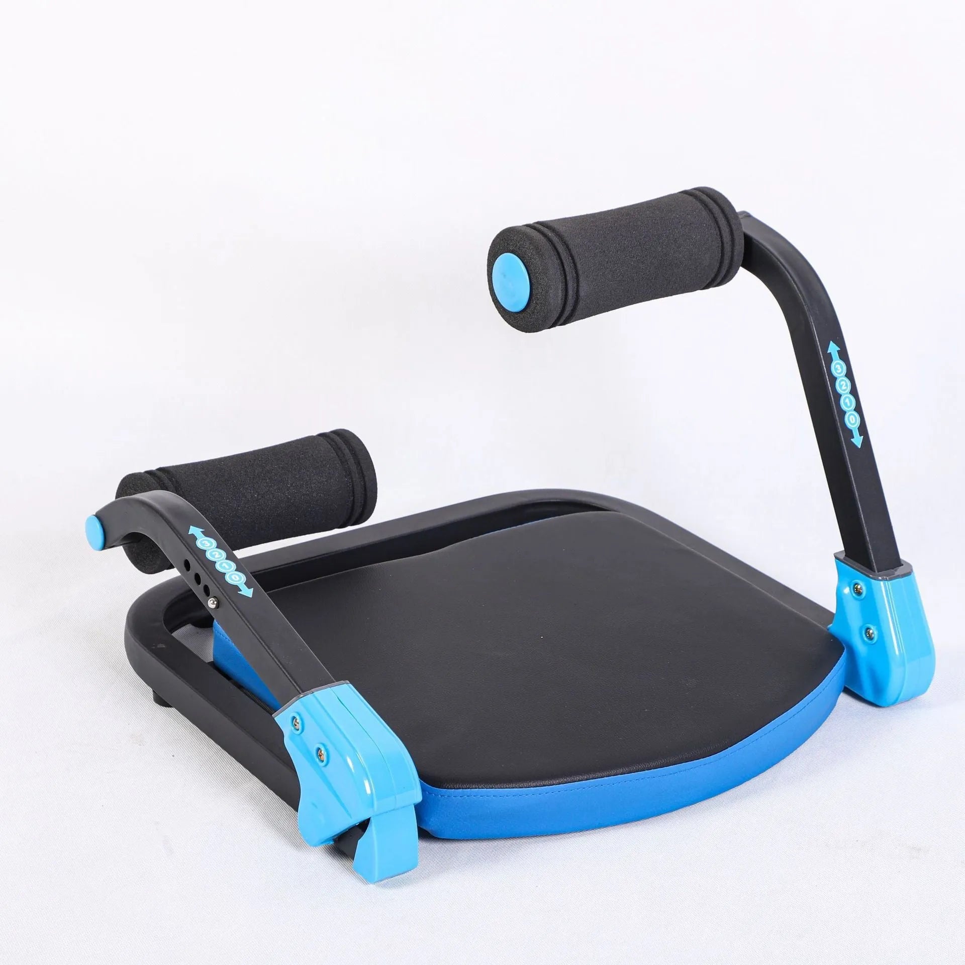 A red household mini multifunctional abdominal fitness device for core workouts.