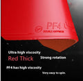 Fast Attack Sticky Classic-50 table tennis racket with anti-rubber sheet in red or black thick and medium thick options