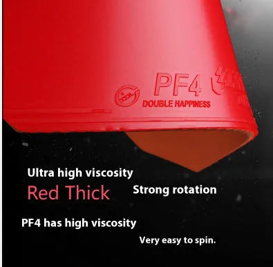 Fast Attack Sticky Classic-50 table tennis racket with anti-rubber sheet in red or black thick and medium thick options