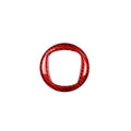 Carbon fibre steering wheel decorative frame in black or red colours for car interior upgrade