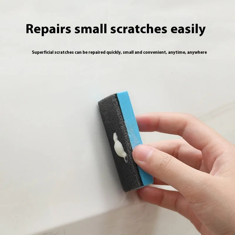 Car repair wax polishing kit with A and B wax containers and frosted sponge mop for scratch removal