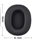 Black soft PU leather replacement earmuffs for Sony 1R headphones shown in two-pack