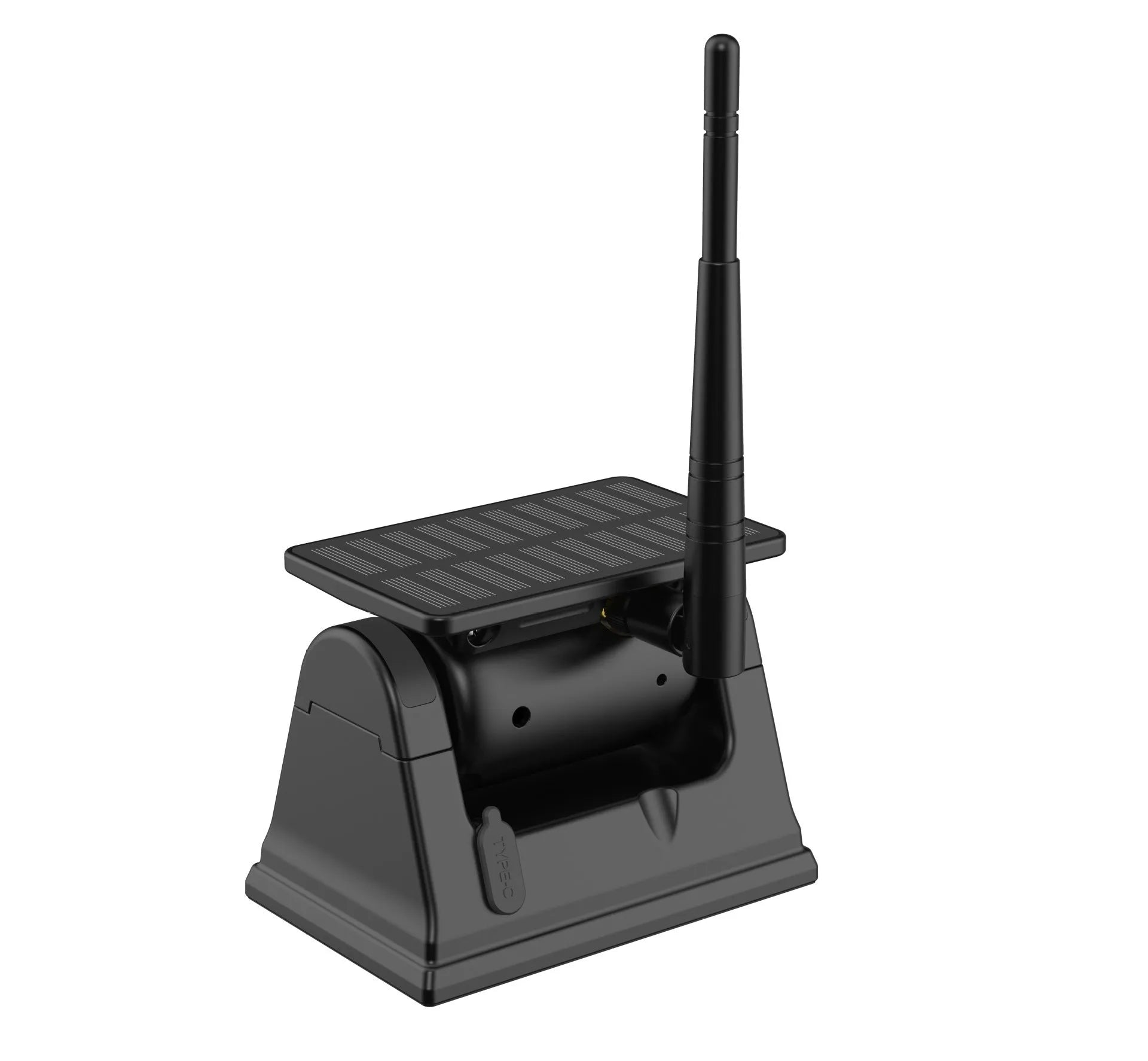 Solar wireless charging reversing camera with magnet suction mount for vehicle monitoring