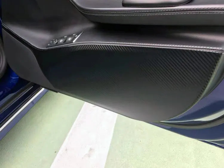 Carbon fibre protective film for Tesla Model S car door control panels
