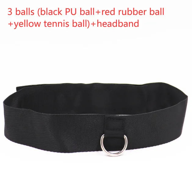 Head-mounted boxing reaction ball with adjustable headband and multiple ball options