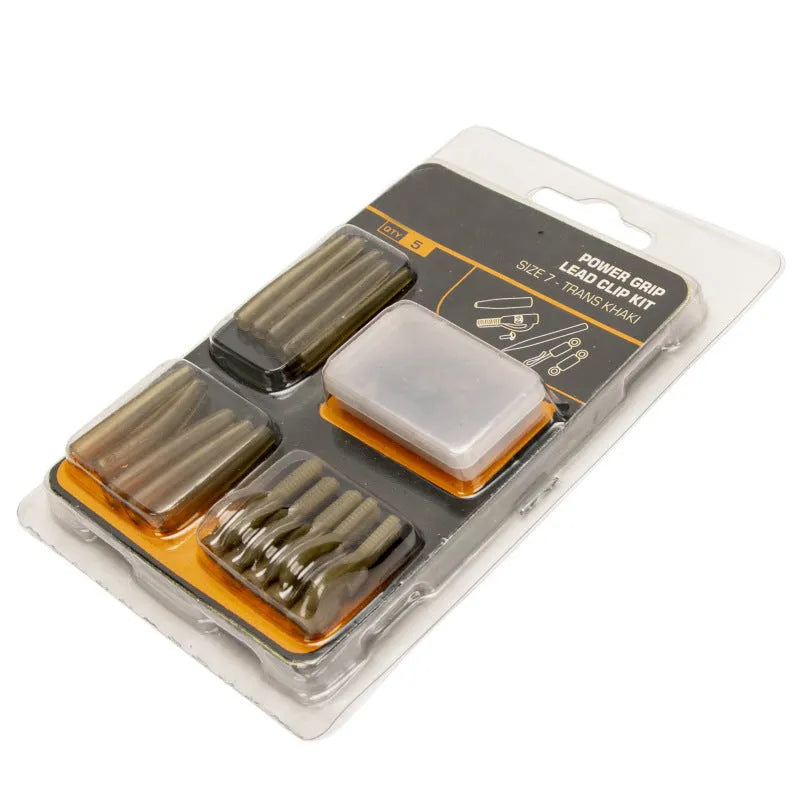 European carp fishing 30 piece accessory set showing anti-winding pipes, threaded hoses, rotations, and screws