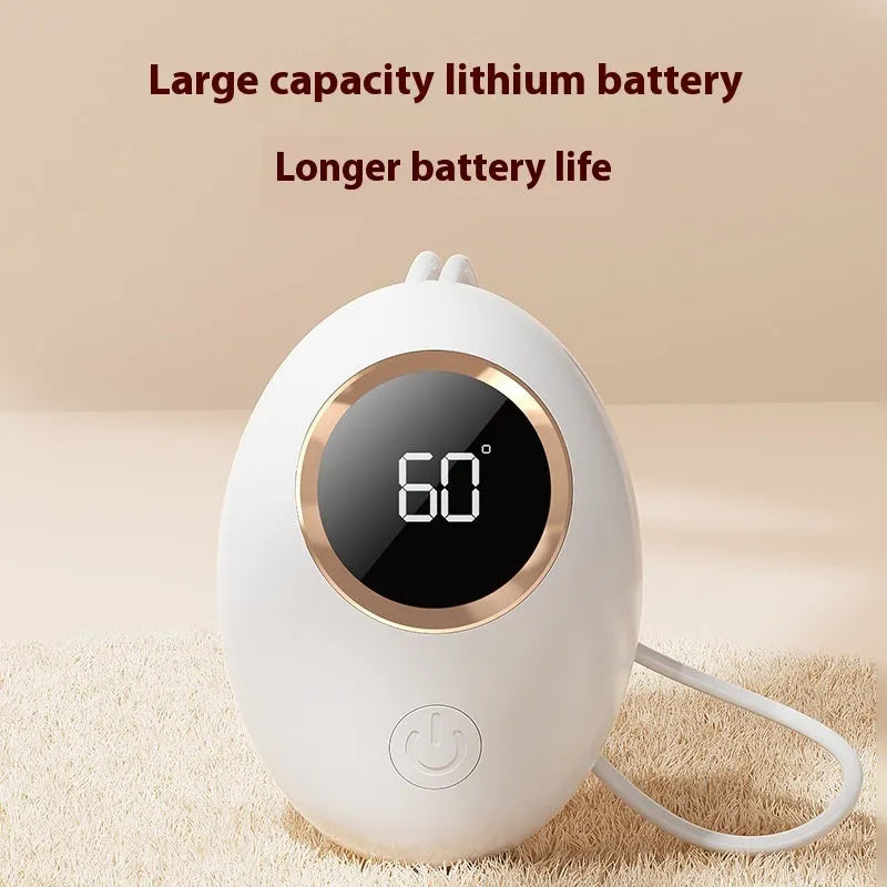 USB-powered hand warmer power bank with digital display in one of six colour options