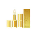 Square gold foil hydrating lipstick with 3.5g content containing hyaluronic acid and vitamin E