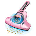 Pink purple or red handheld vacuum cleaner with 300W motor for mite removal with UK or US plug options