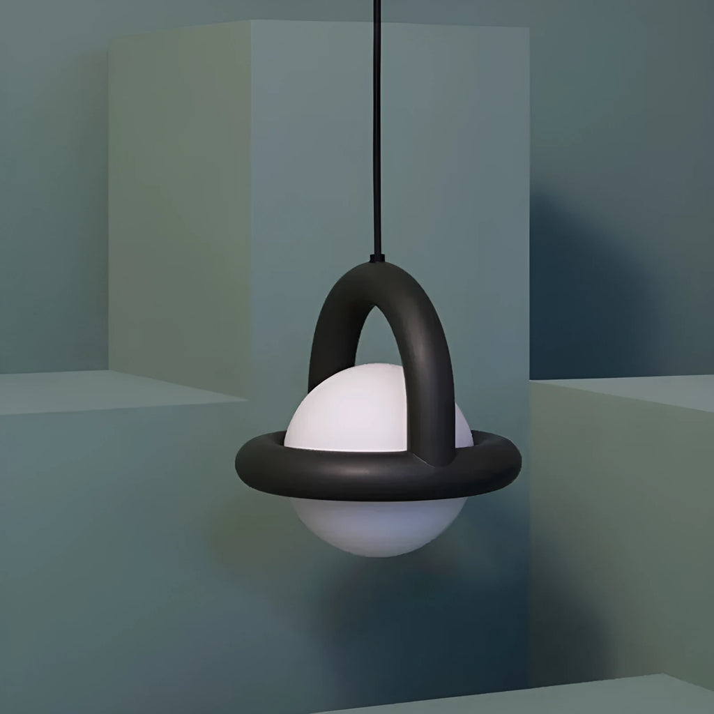 Danish designer hanging line lamp in matte finish with warm or tri-colour light option for bedroom or living room