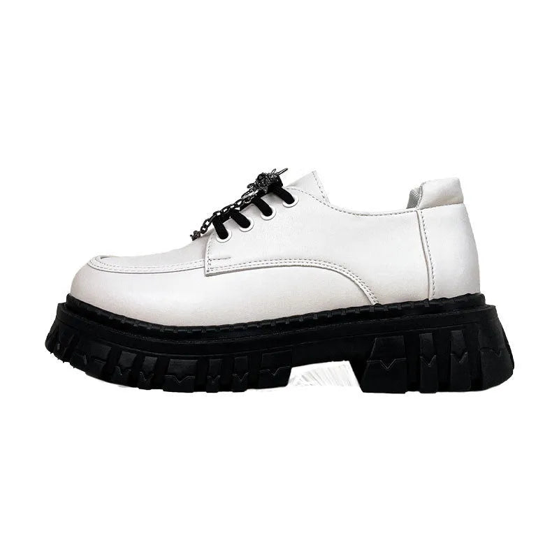 Women's Duke Asterism colour loafers with a metallic cross shoulder strap and round toe.