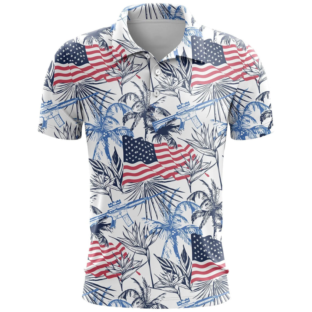 3D printed pattern on a loose fit short sleeve sports top made from bird eye polyester cloth.