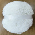 Oversized rectangular plush dry powder puff for makeup application