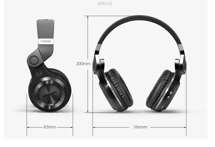 Blue String T2 Smart Edition Bluetooth headset with metal rotary folding design and turbine cavity in black or white colour