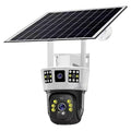Solar surveillance camera with three-screen display and 4MP resolution