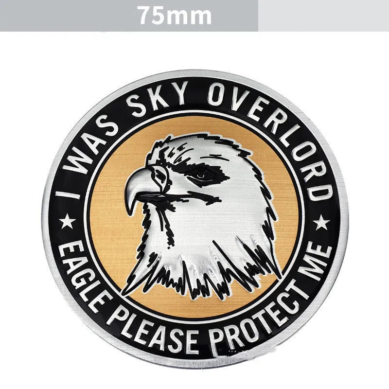 Aluminium car body sticker with animal emblem design for vehicle exterior decoration