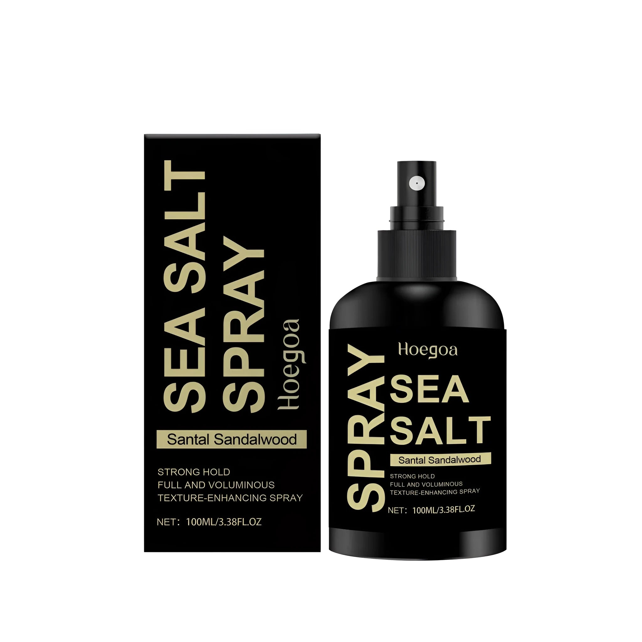100ml sea salt hair styling spray bottle with sandalwood extract for adding texture and hold