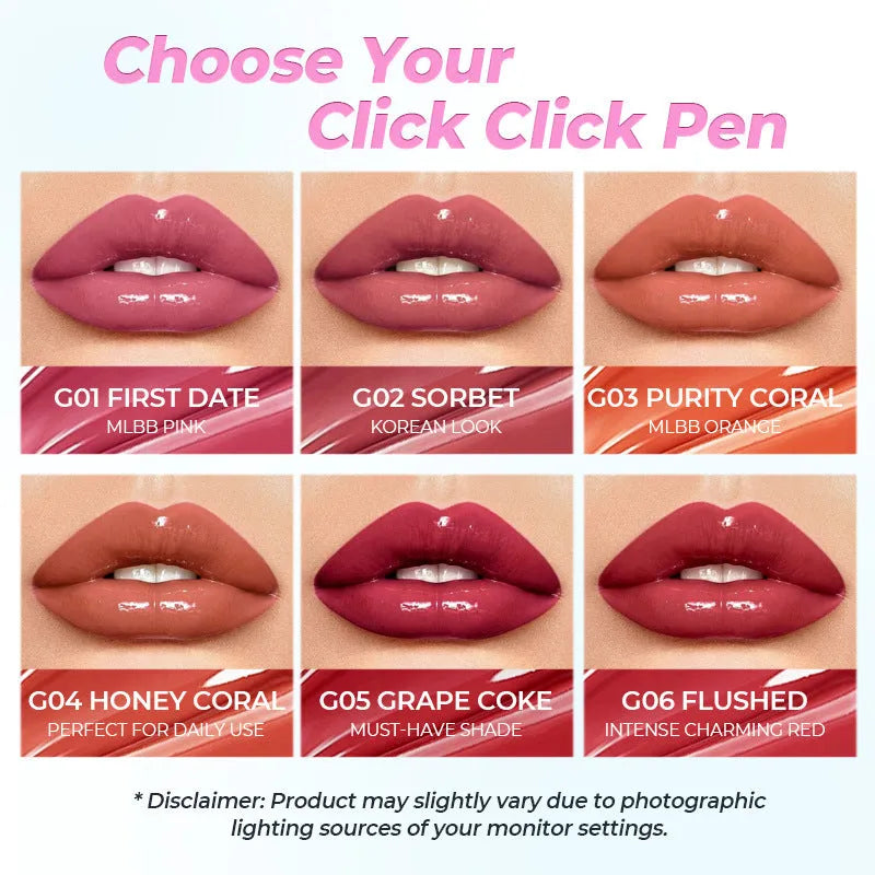 Long lasting moisturising lipstick in six shades with waterproof formula and 1.8g net content.