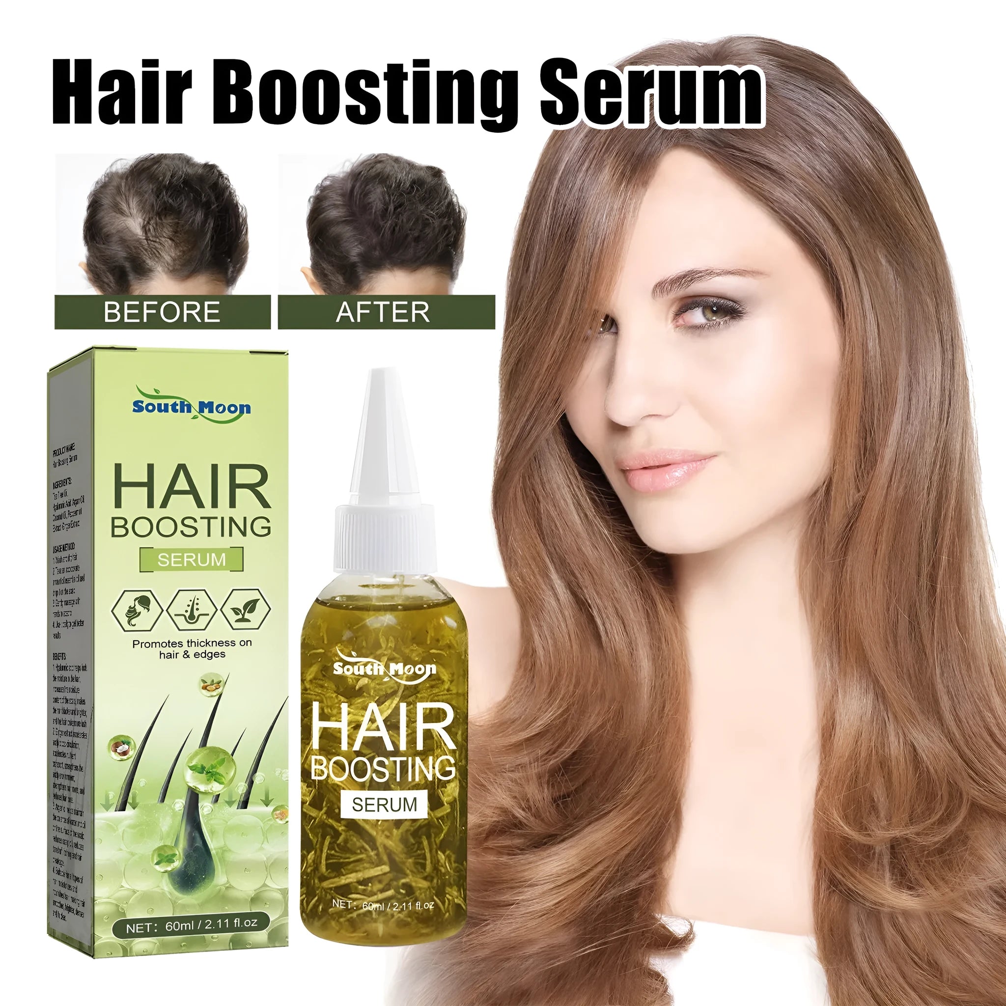 60ml hair care essential oil bottle for anti-fall repair and dry end treatment