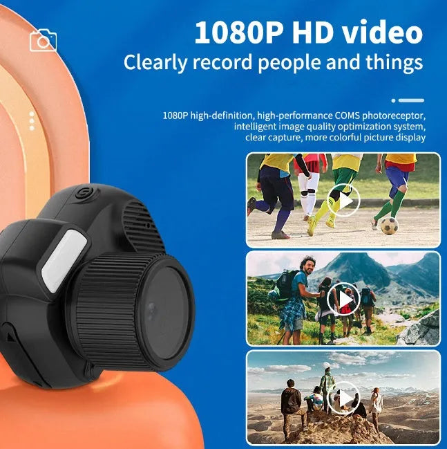 Black Y3000 HD outdoor sports camera with 0.96-inch display screen on a textured surface